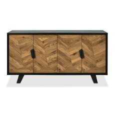 Castello Rustic Oak & Peppercorn Wide Sideboard