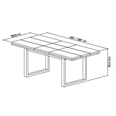 Turner Dark Oak 4-6 Dining Table