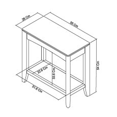 Jasper Oak Side Table