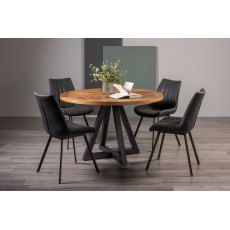 Lowry Rustic Oak 4 Seater Dining Table
