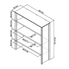 Jasper Oak Wide Top Unit