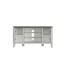 Jasper Grey Washed Oak & Soft Grey Corner Entertainment Unit