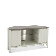 Jasper Grey Washed Oak & Soft Grey Corner Entertainment Unit