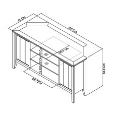 Jasper Grey Washed Oak & Soft Grey Corner Entertainment Unit