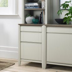 Jasper Grey Washed Oak & Soft Grey Filing Cabinet