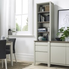 Jasper Grey Washed Oak & Soft Grey Filing Cabinet