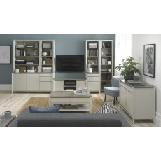 Jasper Grey Washed Oak & Soft Grey Narrow Top Unit