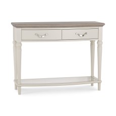 Miller Grey Washed Oak & Soft Grey Console Table