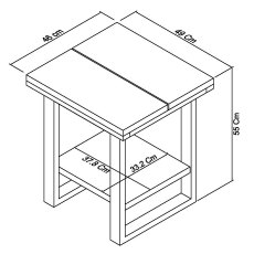 Turner Dark Oak Lamp Table