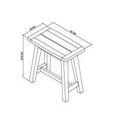 Rosen Rustic Oak Side Table