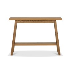 Rosen Rustic Oak Console Table with Shelf