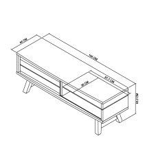 Rosen Weathered Oak & Peppercorn Entertainment Unit