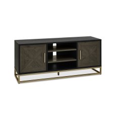 Varela Fumed Oak Entertainment Unit with Doors