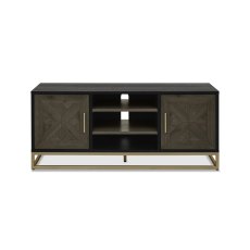 Varela Fumed Oak Entertainment Unit with Doors