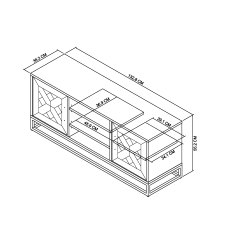 Varela Fumed Oak Entertainment Unit with Doors