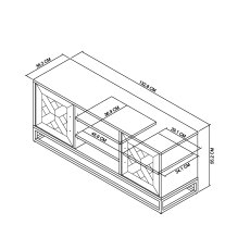 Varela Fumed Oak Entertainment Unit with Doors