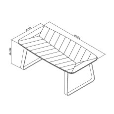 Castello Weathered Oak & Peppercorn Rectangular Coffee Table