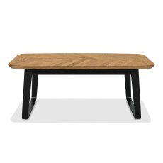 Castello Rustic Oak & Peppercorn Rectangular Coffee Table