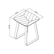 Castello Rustic Oak & Peppercorn Square Lamp Table