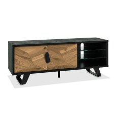 Castello Rustic Oak & Peppercorn Entertainment Unit