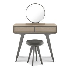 Olsen Scandi Oak & Dark Grey Vanity Mirror