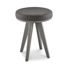 Olsen Scandi Oak & Dark Grey Cold Steel Stool