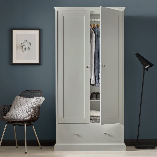 Palmer - Soft Grey Double Wardrobe Palmer - Soft Grey Double Wardrobe