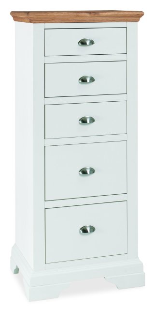Colman - Two Tone 5 Drawer Tall Chest Colman - Two Tone 5 Drawer Tall Chest