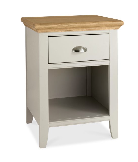 Colman - Soft Grey 1 Drawer Bedside Table Colman - Soft Grey 1 Drawer Bedside Table