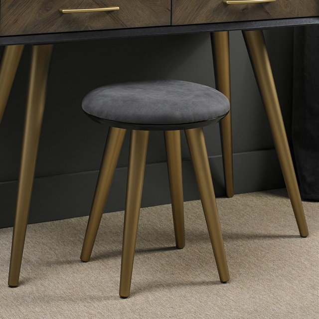 Morreto - Fumed Oak Vanity Stool