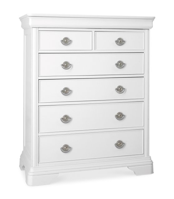 Venet White 6 Drawer Chest Venet White 6 Drawer Chest