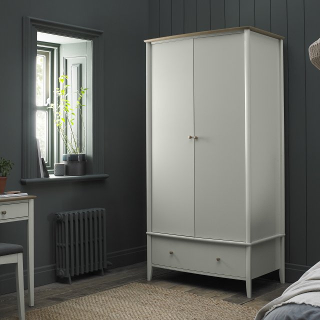 Larsen - Soft Grey Double Wardrobe Larsen - Soft Grey Double Wardrobe