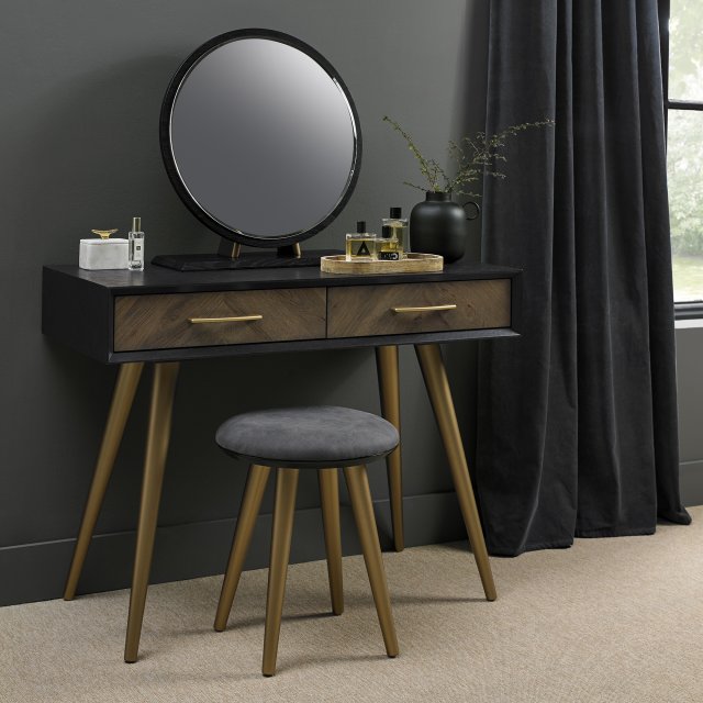 Morreto - Fumed Oak Dressing Table Set Morreto - Fumed Oak Dressing Table Set