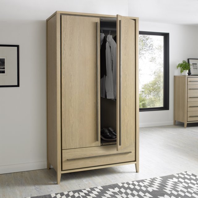 Rimini - Aged Oak Double Wardrobe Rimini - Aged Oak Double Wardrobe