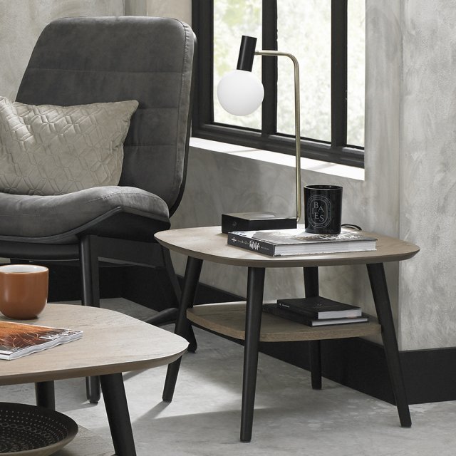 Tuxen - Weathered Oak Lamp Table Tuxen - Weathered Oak Lamp Table