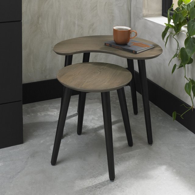 Tuxen - Weathered Oak Nest of Lamp Tables Tuxen - Weathered Oak Nest of Lamp Tables