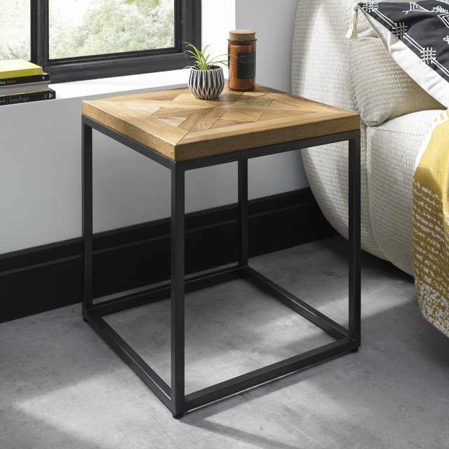 Lowry - Rustic Oak Lamp Table Lowry - Rustic Oak Lamp Table