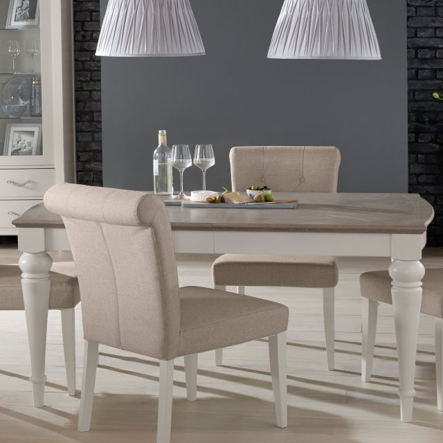 Miller - Soft Grey 4-6 Seater Extendable Dining Table Miller - Soft Grey 4-6 Seater Extendable Dining Table