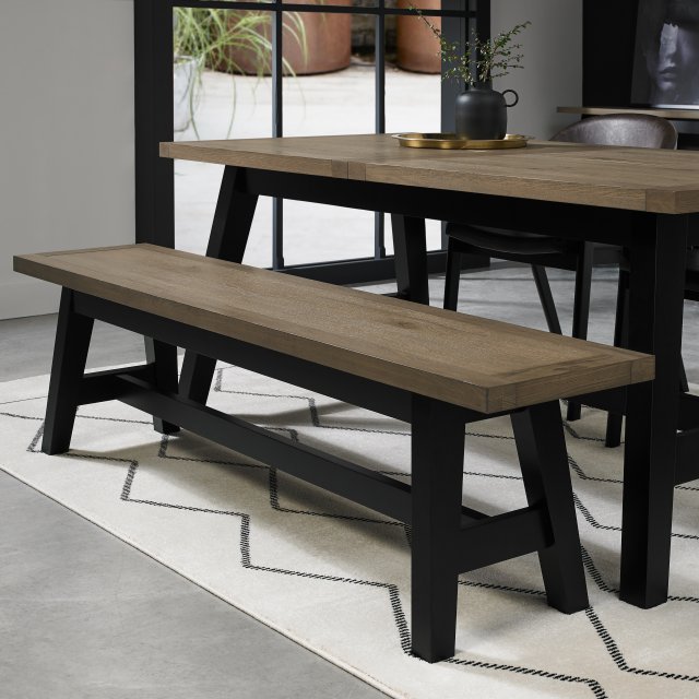 Rosen - Weathered Oak Small Dining Bench Rosen - Weathered Oak Small Dining Bench