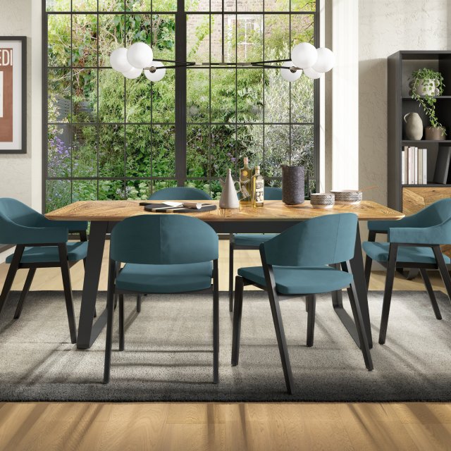 Castello - Rustic Oak 6-8 Seater Extendable Dining Table Castello - Rustic Oak 6-8 Seater Extendable Dining Table