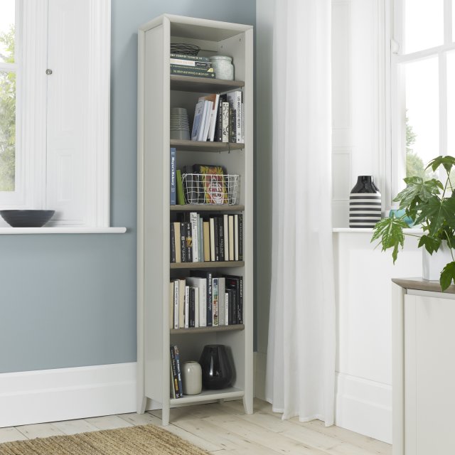 Jasper - Grey Washed Oak Narrow Bookcase Jasper - Grey Washed Oak Narrow Bookcase