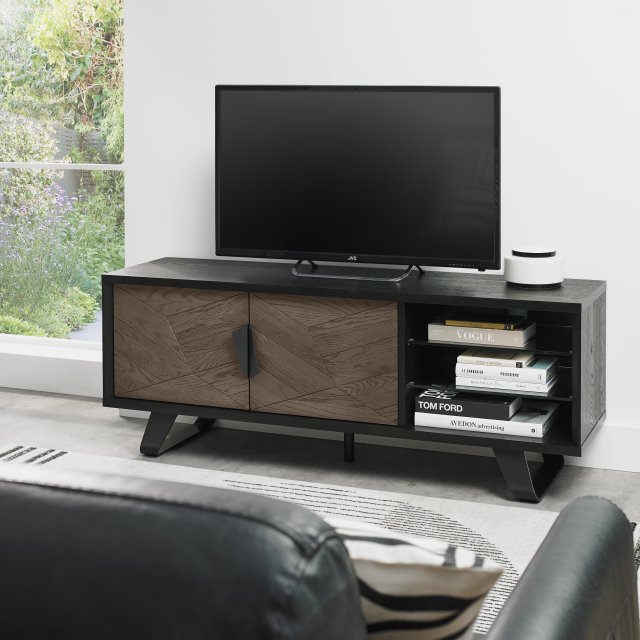 Castello - Weathered Oak Media Unit Castello - Weathered Oak Media Unit