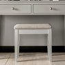 Palmer Soft Grey Vanity Stool - Pebble Grey Fabric