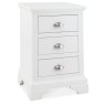 Colman White 3 Drawer Bedside Table