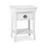 Venet White 1 Drawer Bedside Table