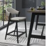 Rosen Peppercorn Upholstered Bar Stool in a Grey Bonded Leather