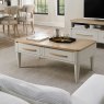 Norman Scandi Oak & Soft Grey Coffee Table with Drawer