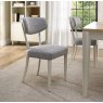 Norman Soft Grey Upholstered Dining Chairs in Grey Fabric
