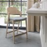 Astra Scandi Oak Bar Stool in Grey Fabric