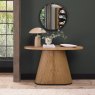 Astra Rustic Oak & Peppercorn Oval Console Table